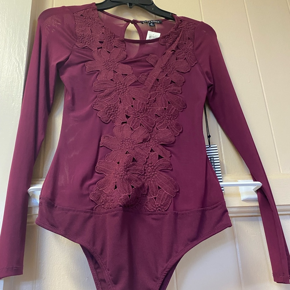Sheer Floral Bodysuit